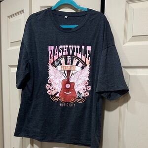 Nashville Music City Kids T-Shirt - Dark Grey